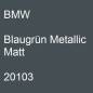 Preview: BMW, Blaugrün Metallic Matt, 20103.